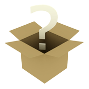 Question mark coming out of a box