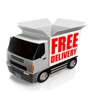 A lorry offering free delivery