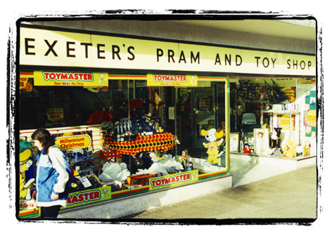 Exeter's Pram and Toy Shop during the 90s